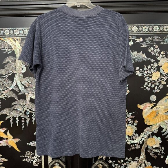 H.L. Miller Gold Montana Embroidered Navy Blue Short Sleeve T-Shirt M - Picture 3 of 8